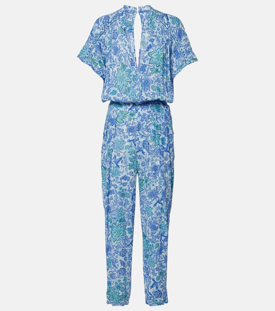 poupette st barth printed jumpsuit