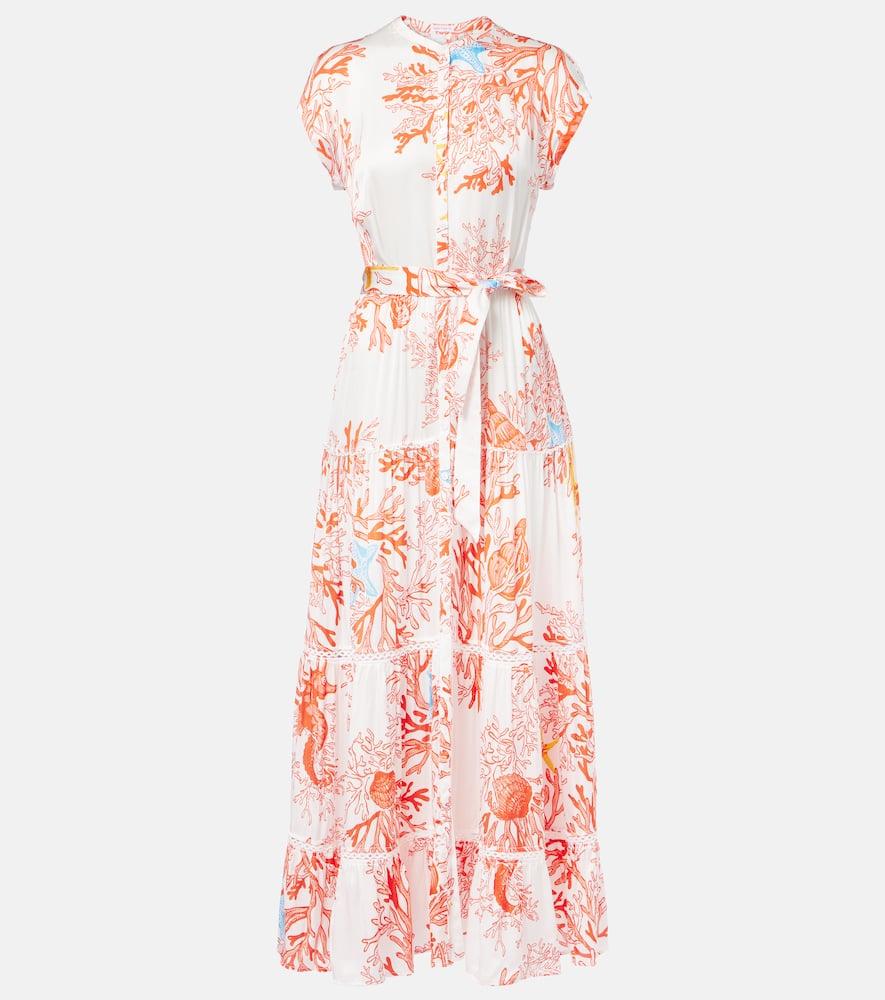 poupette st barth printed shirt dress