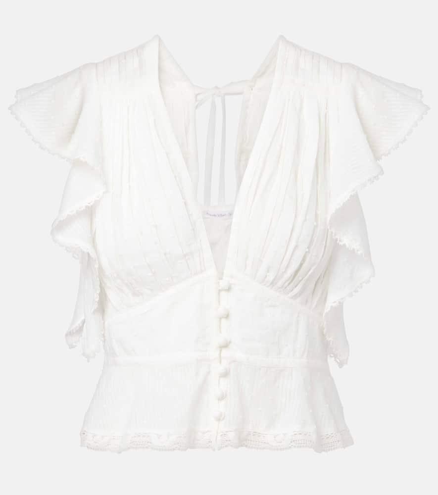 poupette st barth romy cotton blouse