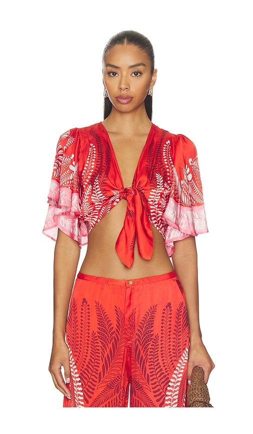 poupette st barth rose top in orange.