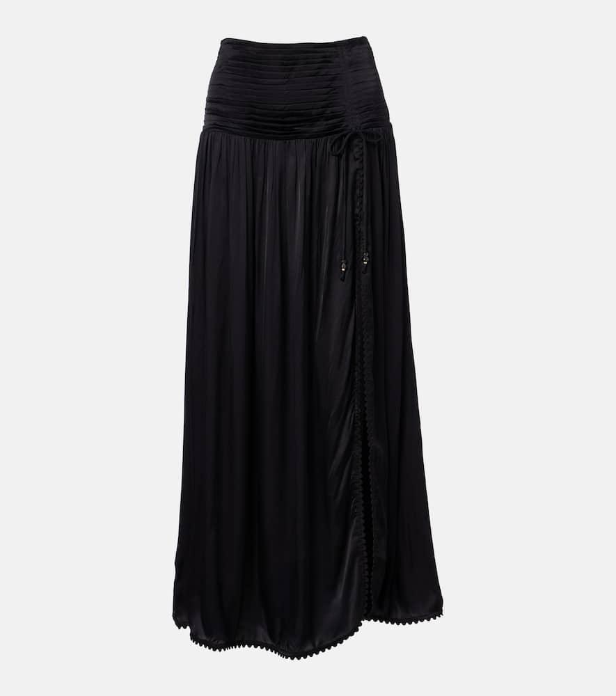 poupette st barth scalloped maxi skirt