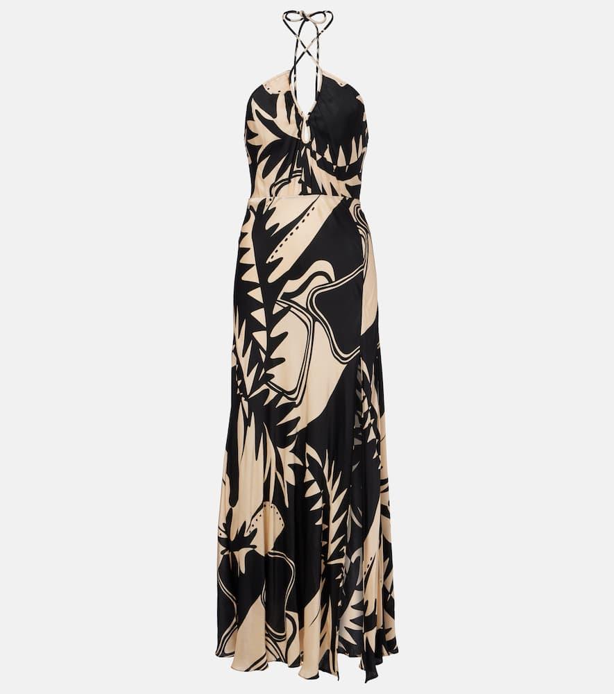 poupette st barth stella printed maxi dress