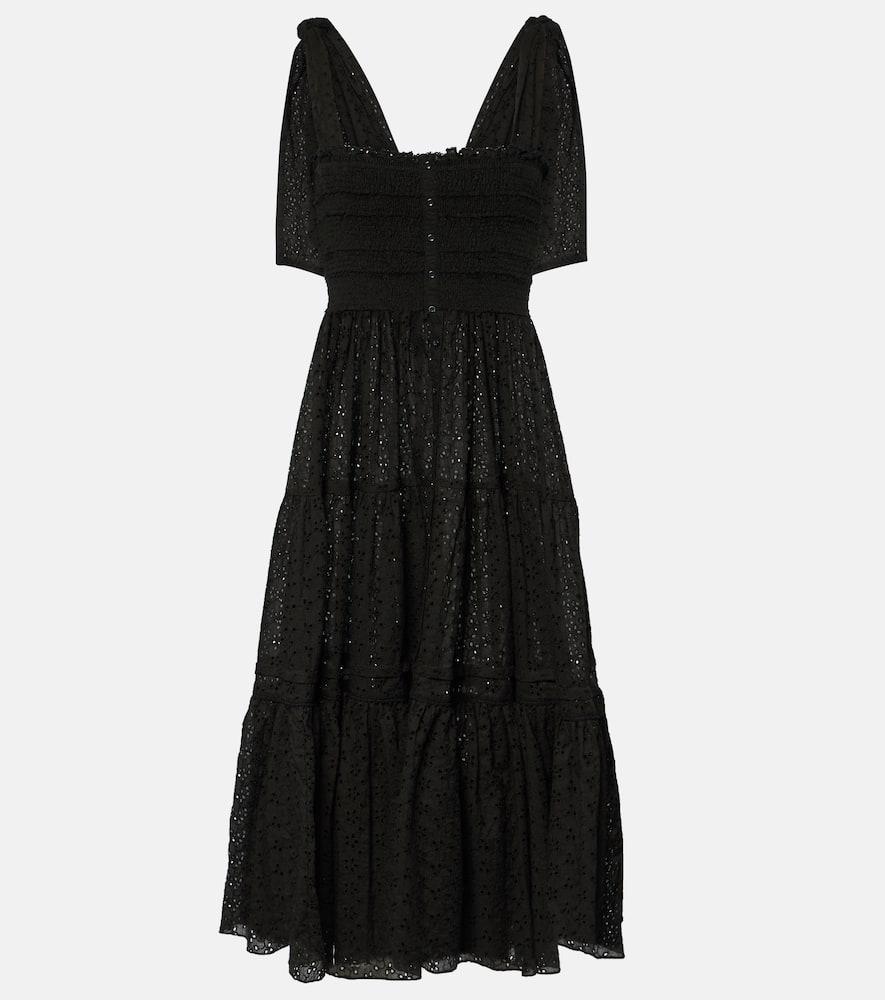 poupette st barth triny cotton midi dress