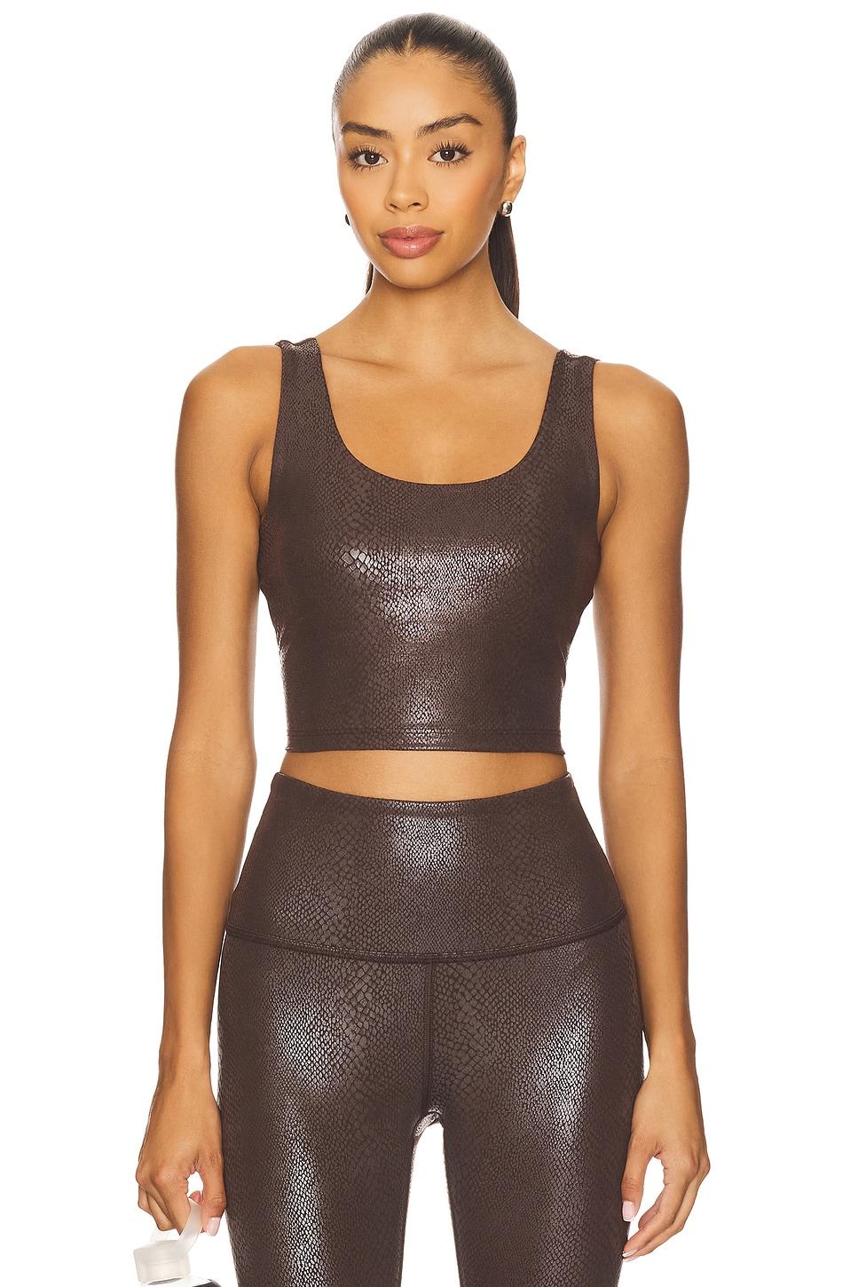 power shine sport + street cropped tank top