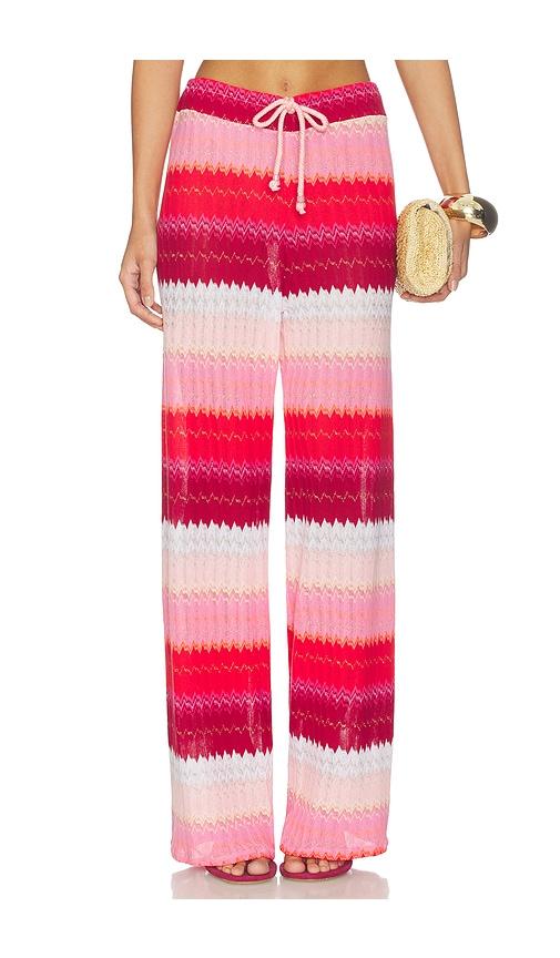 pq bree boho pant in pink.