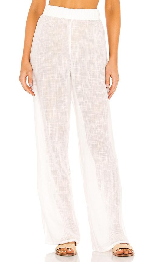 pq sammy pant in white.