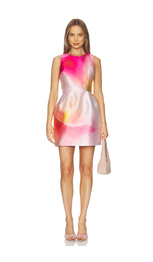 prabal gurung corset waist sheath dress in pink.