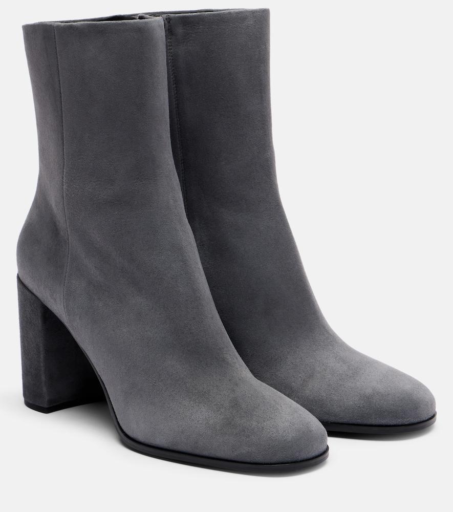 prada 85 suede ankle boots
