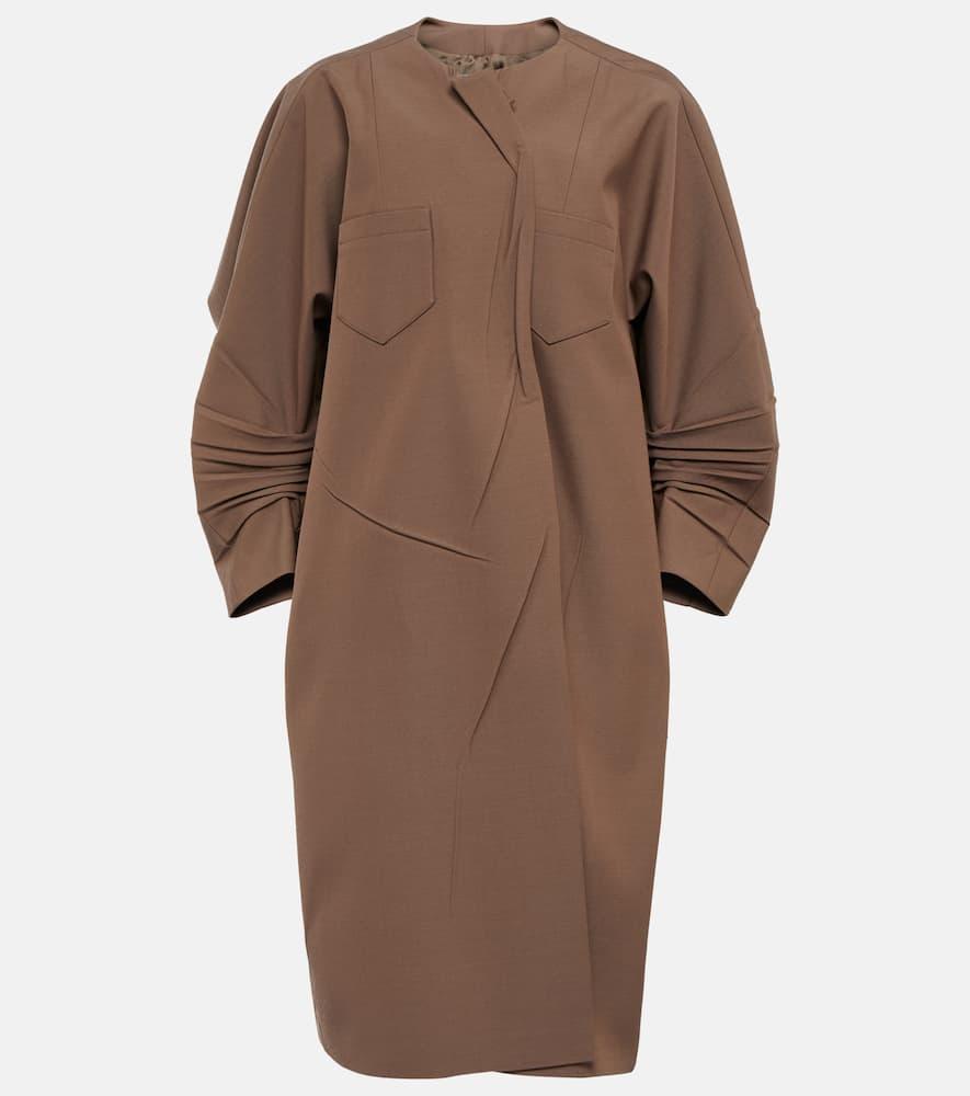 prada asymmetric coat