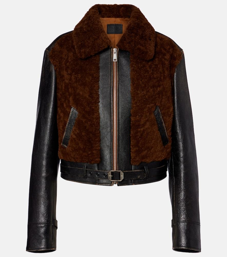prada belted shearling