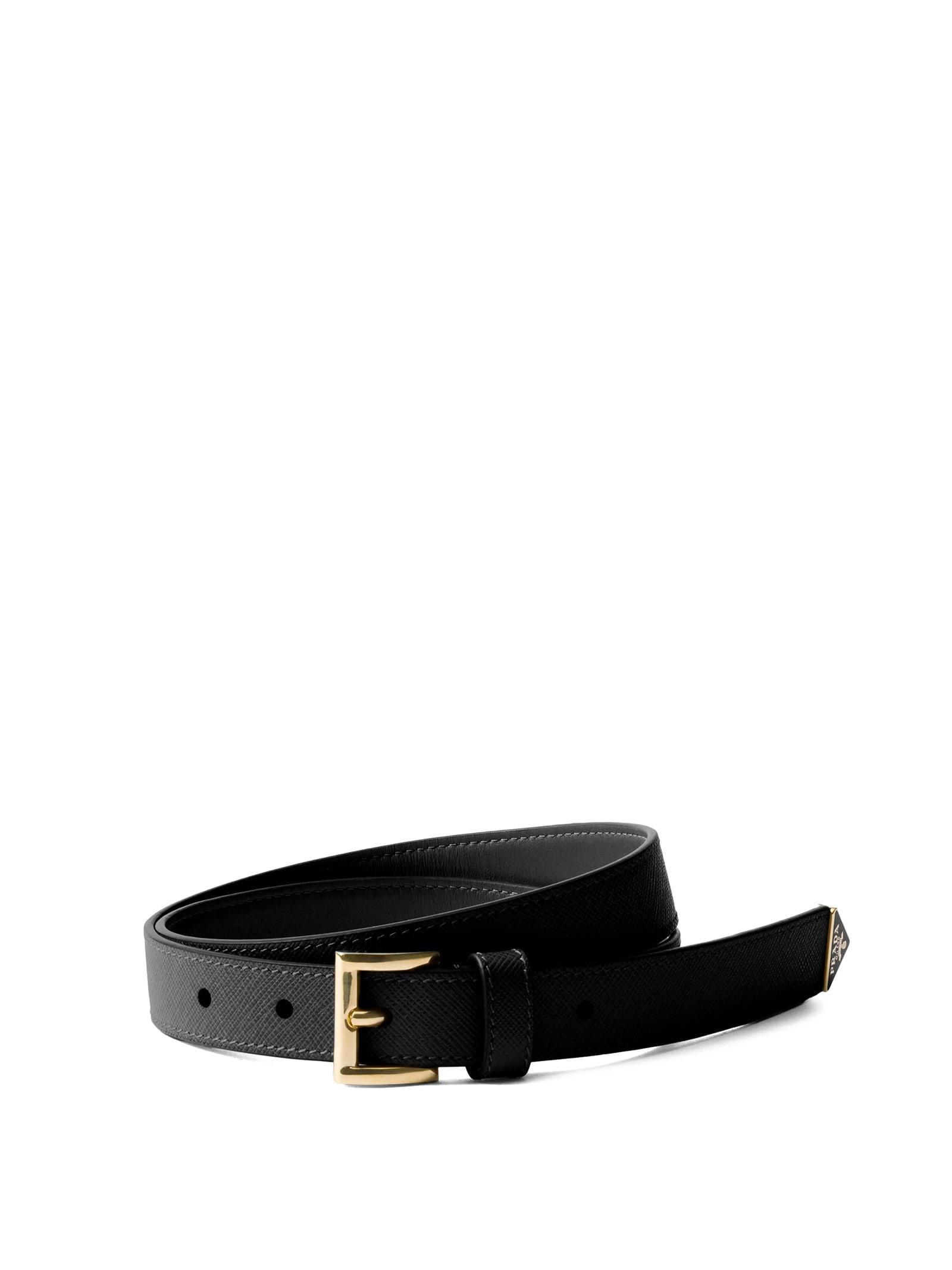 prada belts black