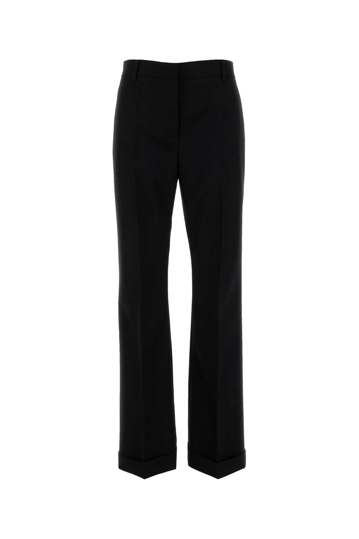 prada black gabardine pant