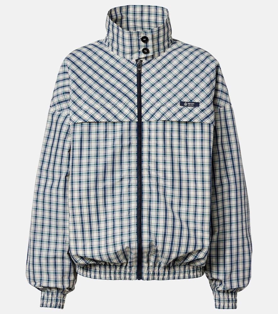 prada checked cotton