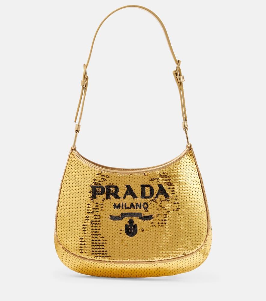 prada cleo medium sequined shoulder bag