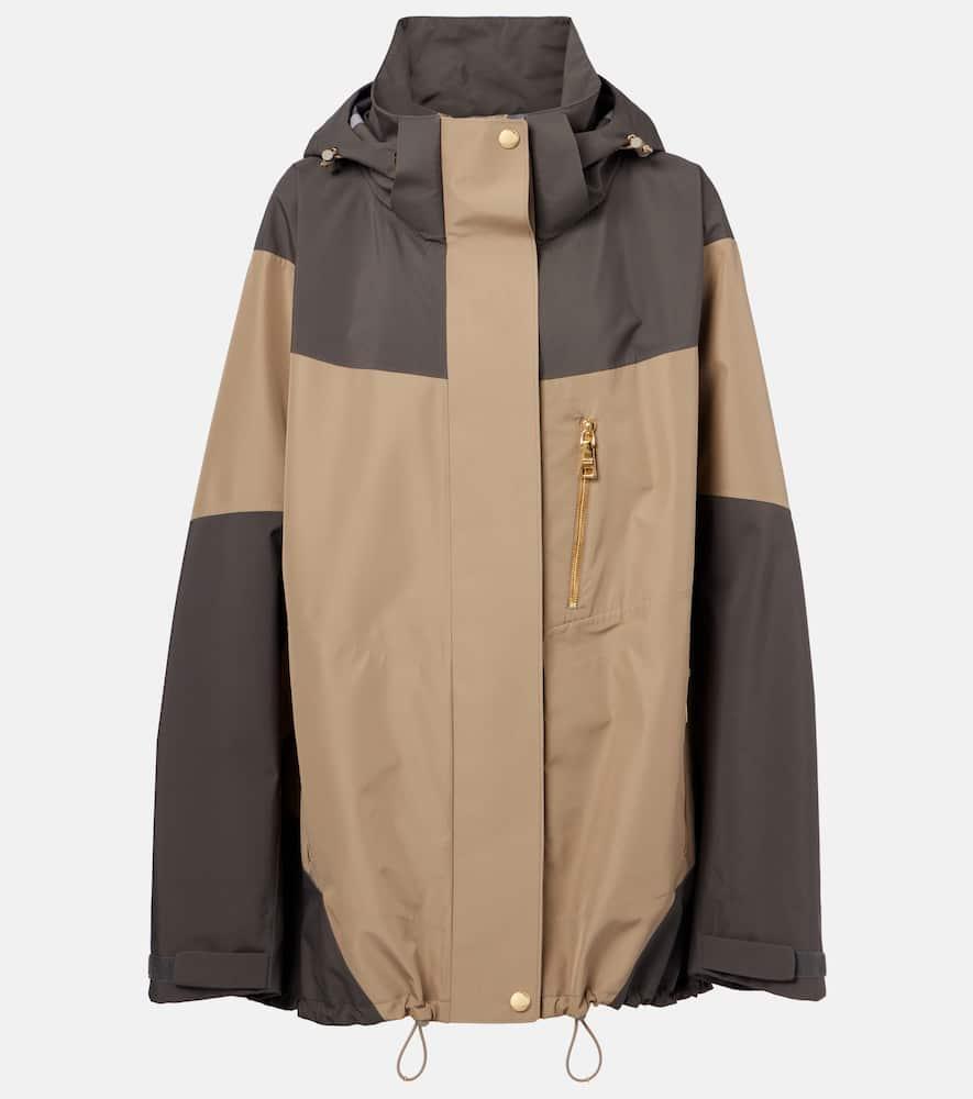 prada colorblocked oversized jacket