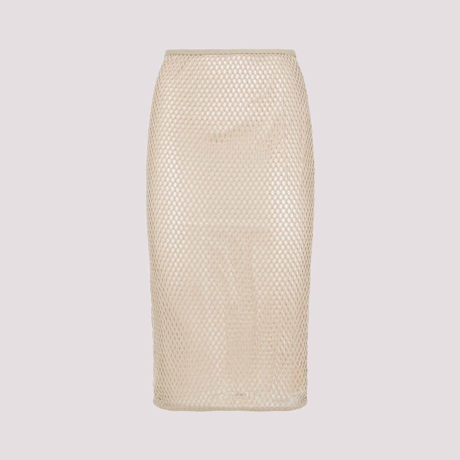 prada cotton midi skirt