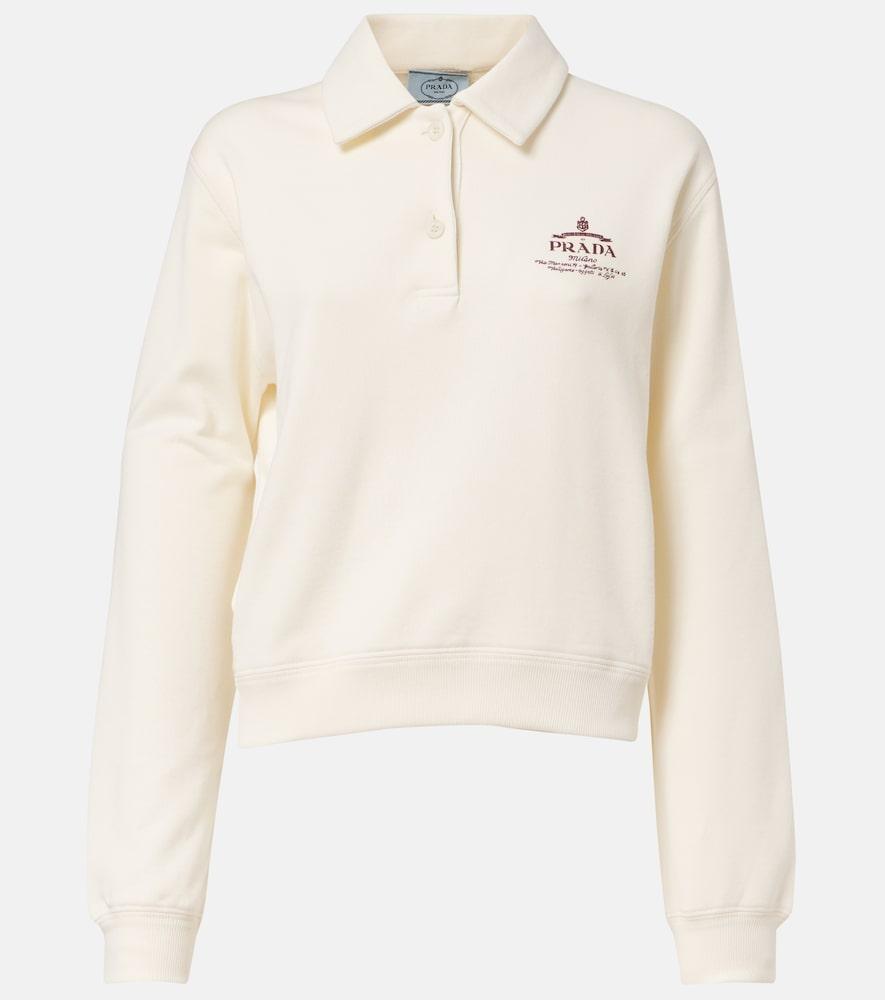 prada cotton polo sweater