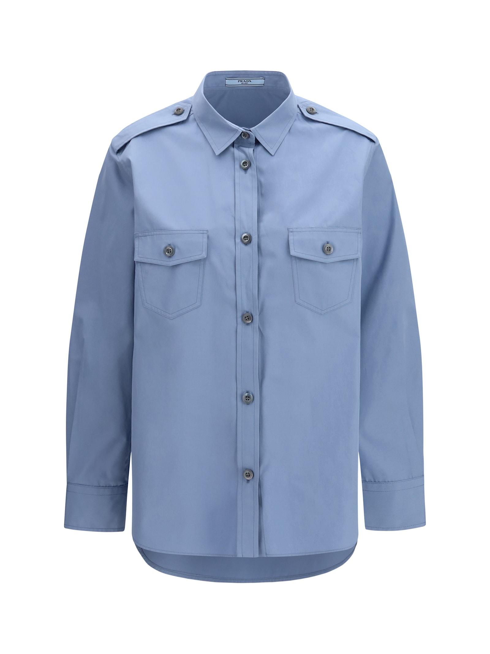 prada cotton poplin shirt