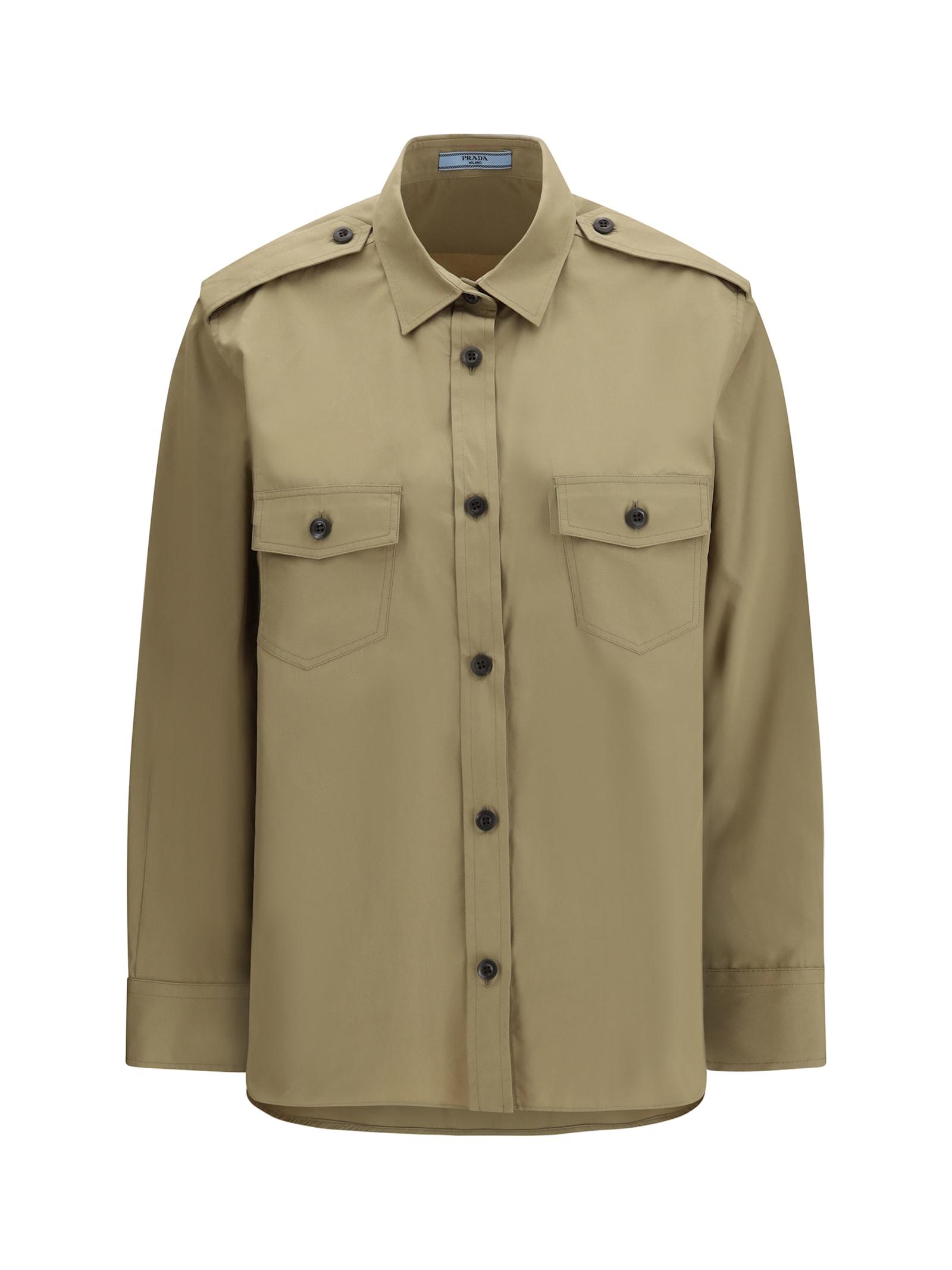 prada cotton poplin shirt