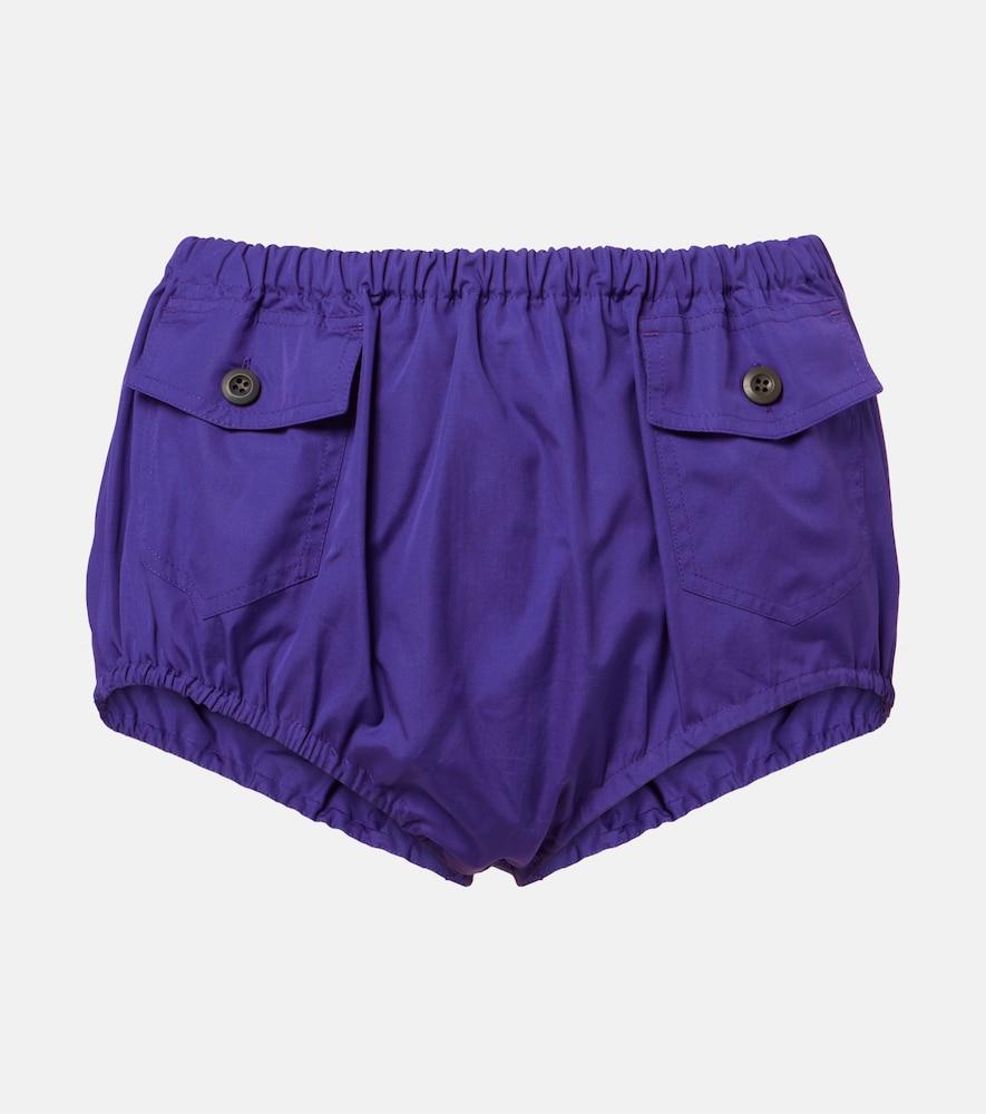 prada cotton poplin shorts