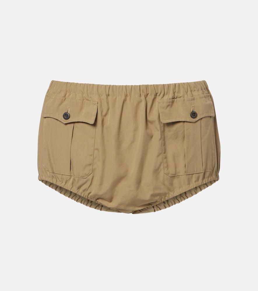 prada cotton poplin shorts