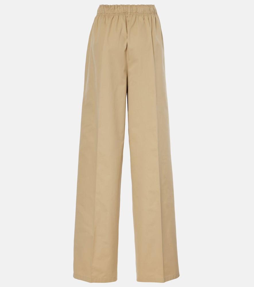 prada cotton poplin straight pants