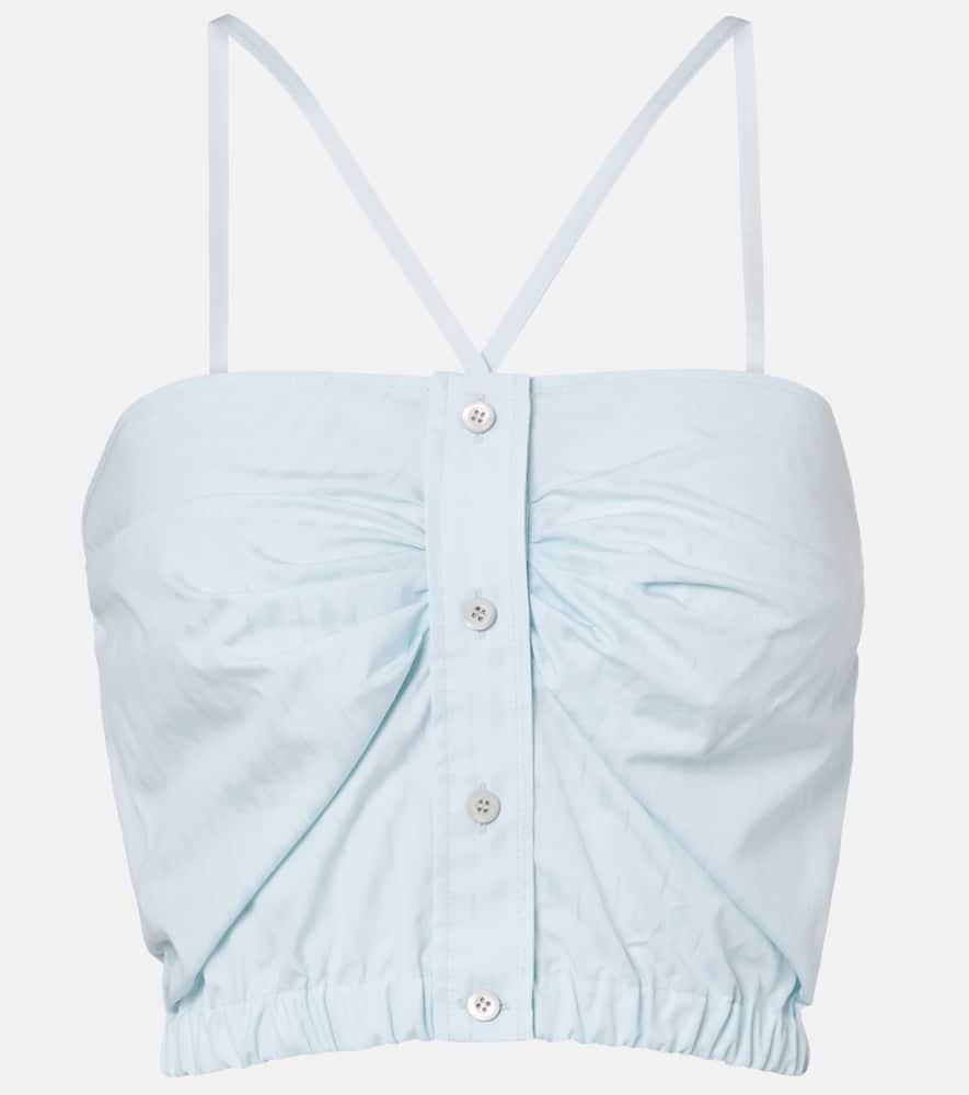prada cotton poplin top