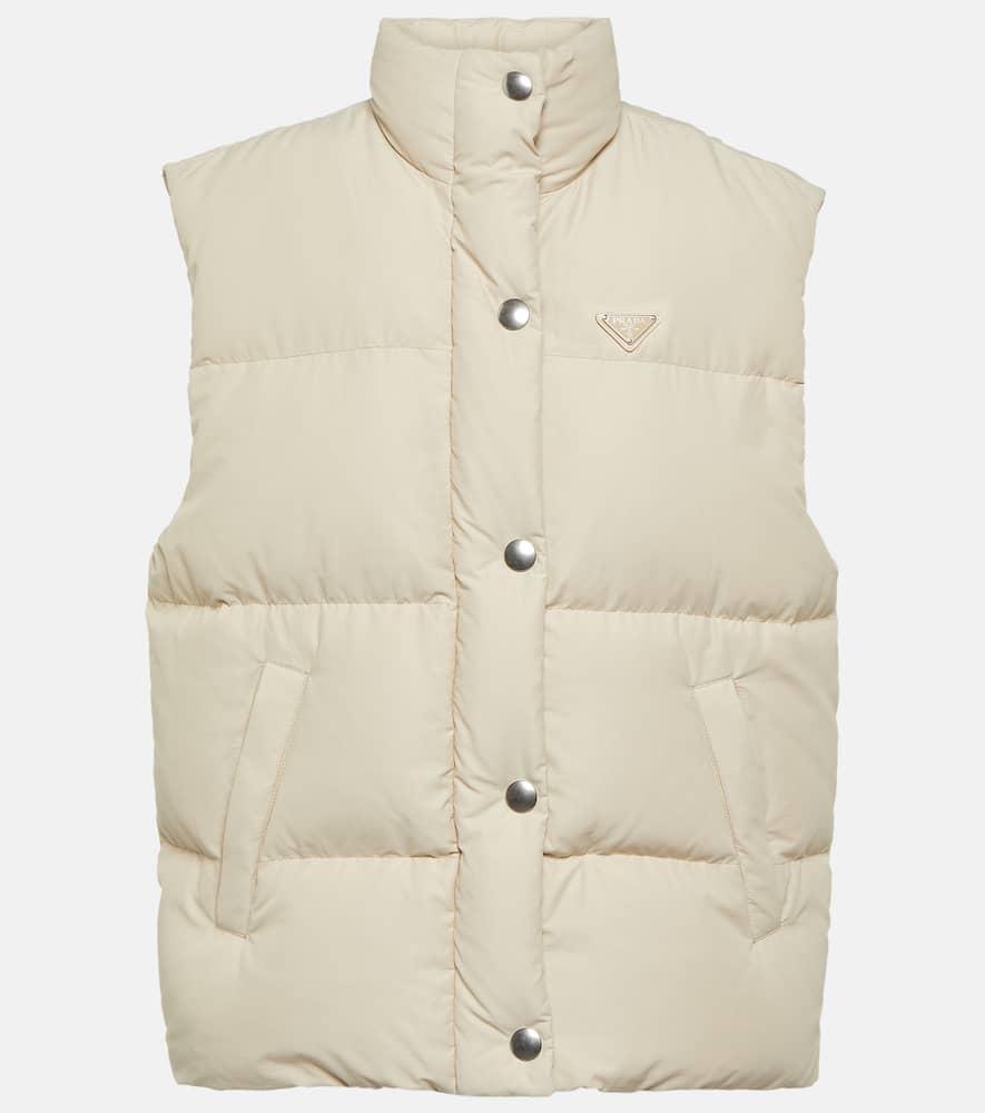 prada embellished down vest
