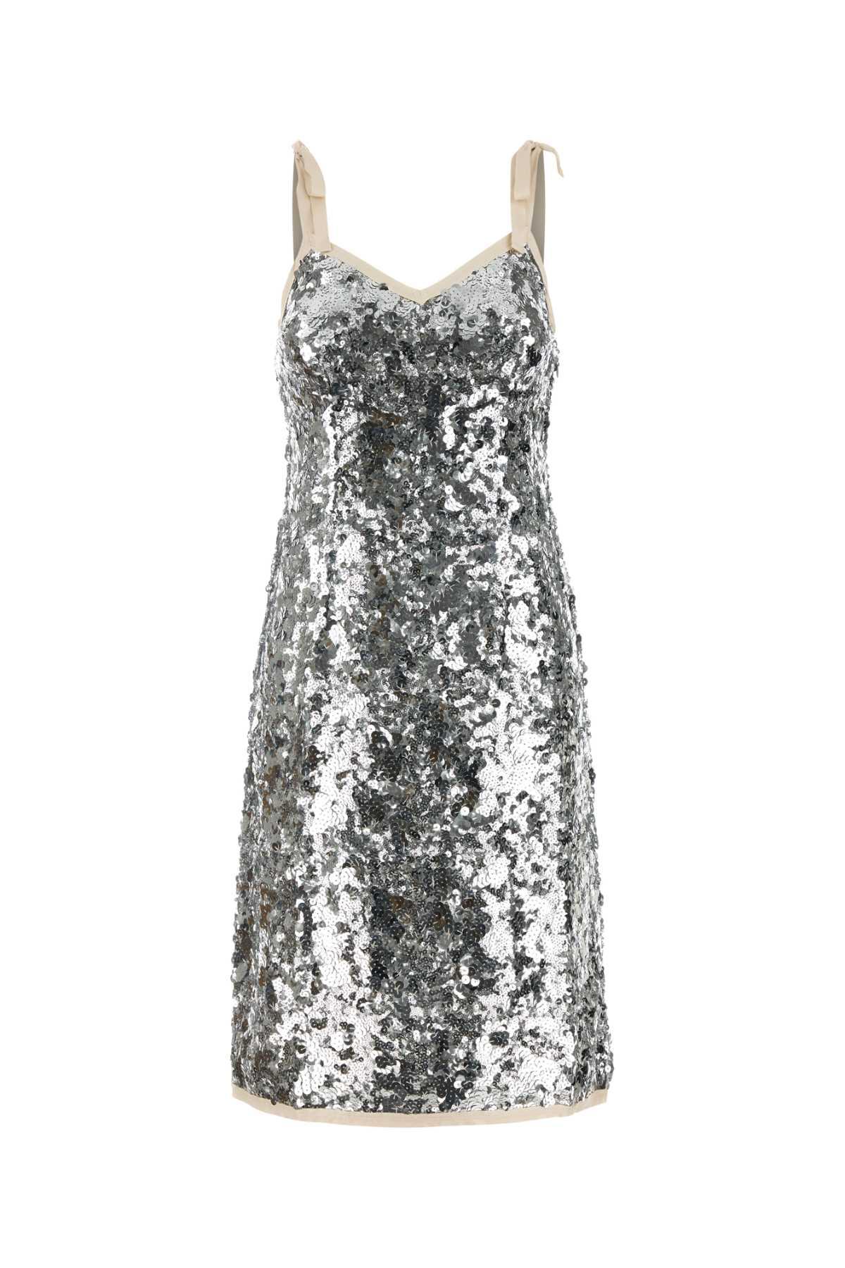 prada embellished nylon dress