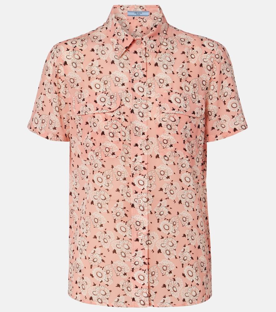 prada floral silk