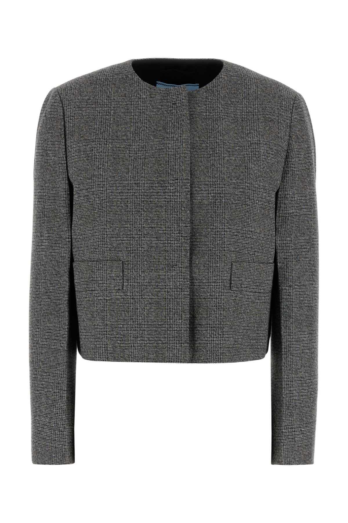 prada glencheck blazer