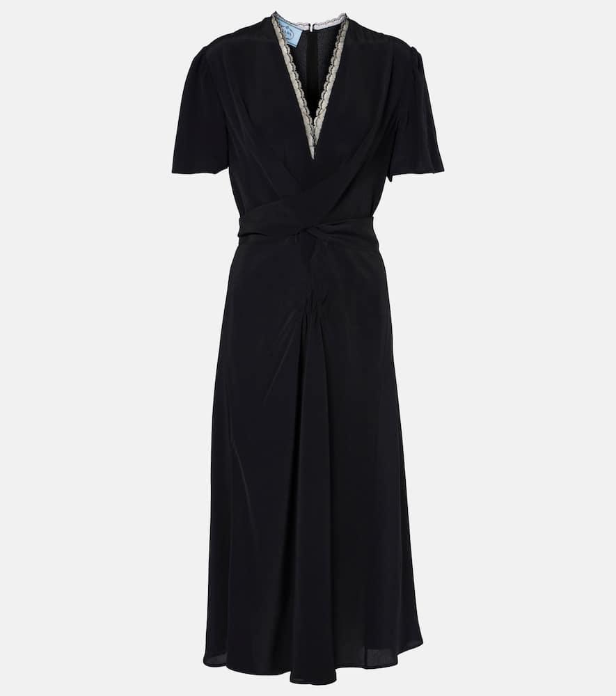 prada jersey midi dress