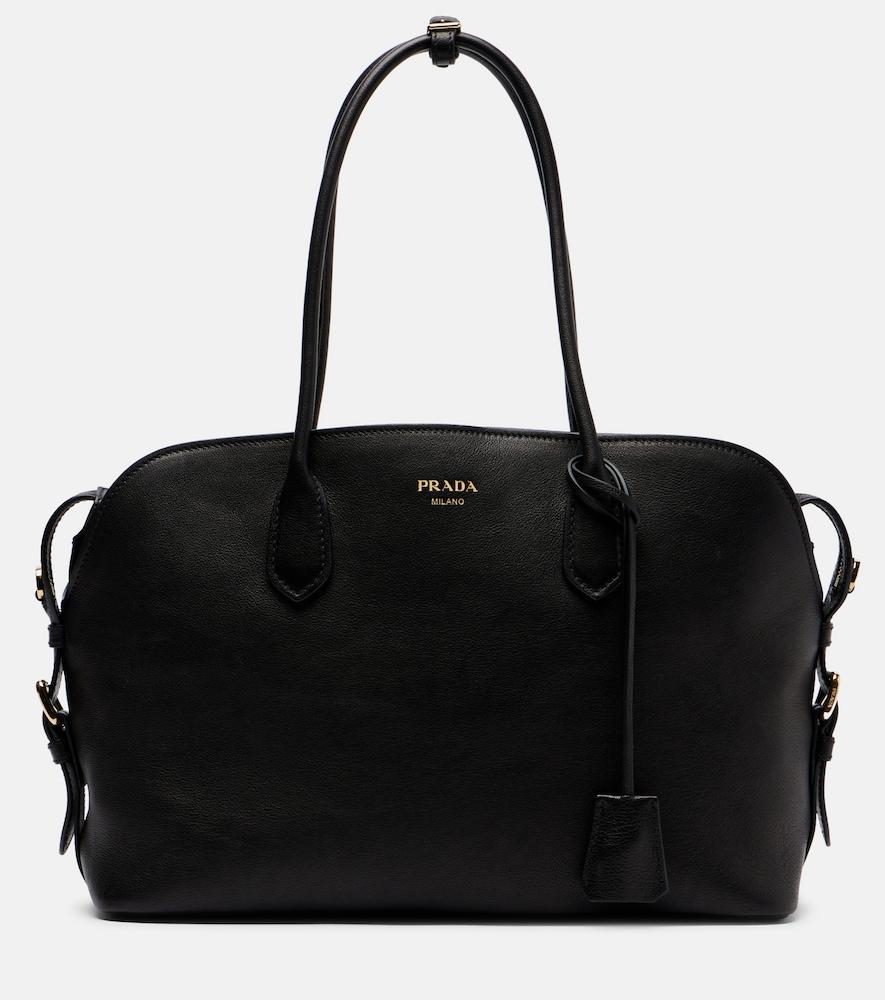 prada large leather tote bag