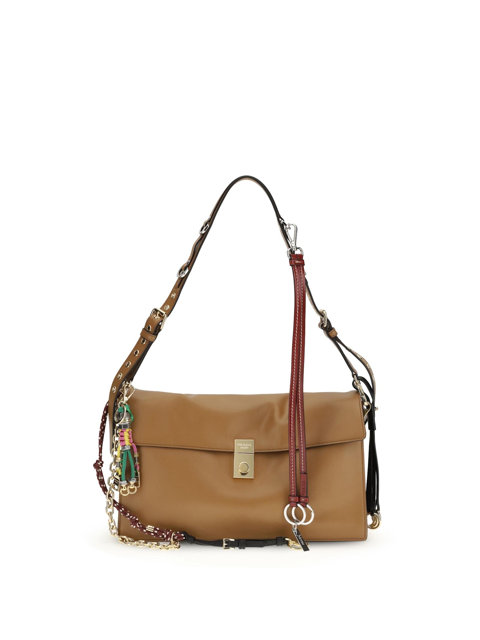 prada large soft sound shoulder bag