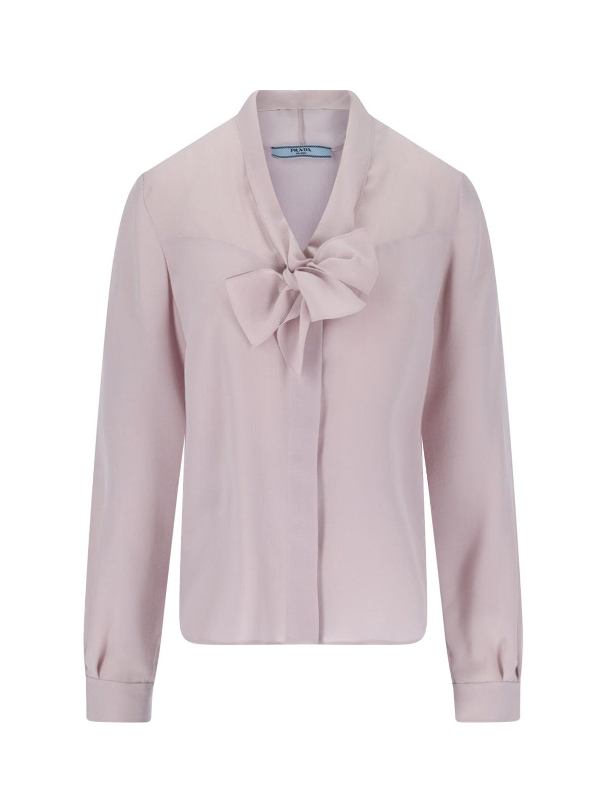 prada lavallière shirt