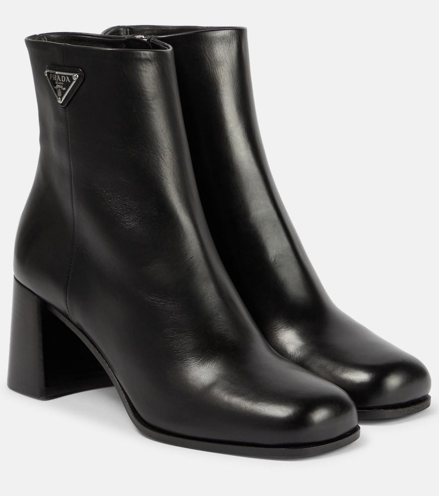 prada leather ankle boots