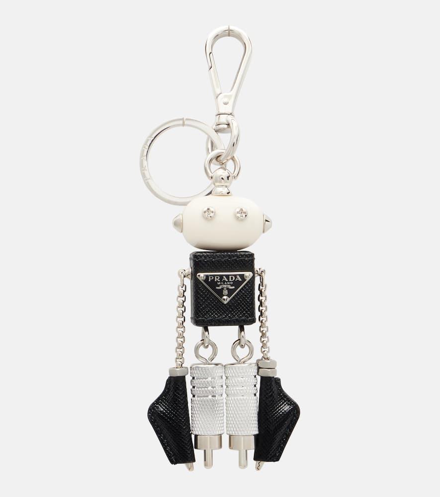 prada leather bag charm