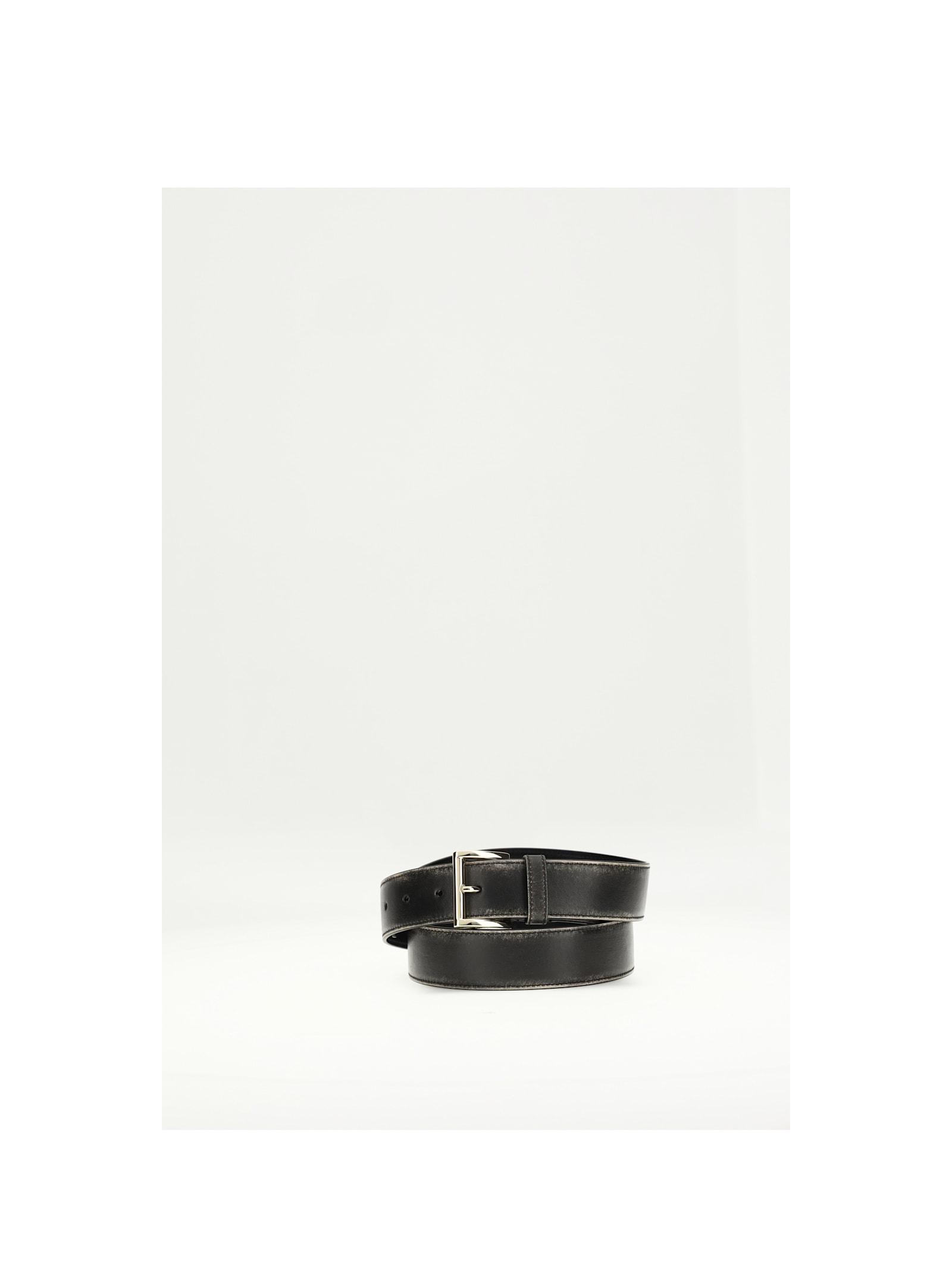prada leather belt