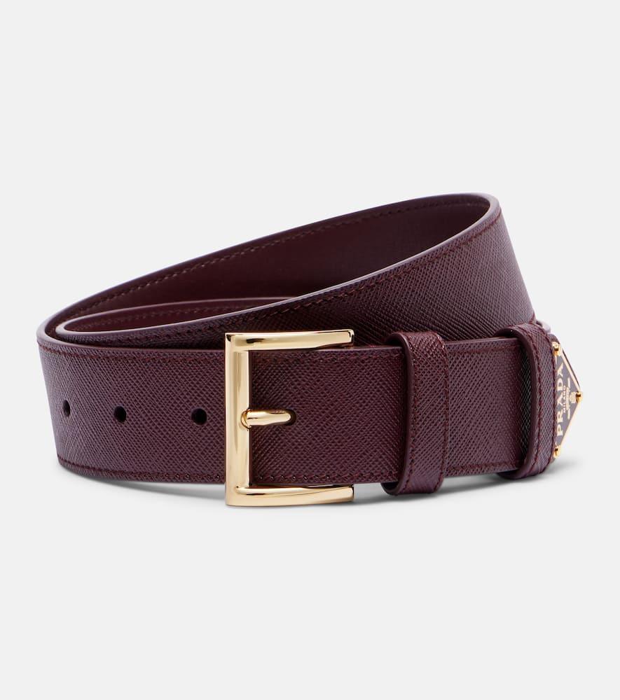 prada leather belt