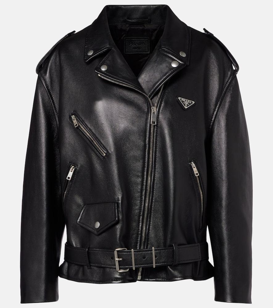 prada leather biker jacket
