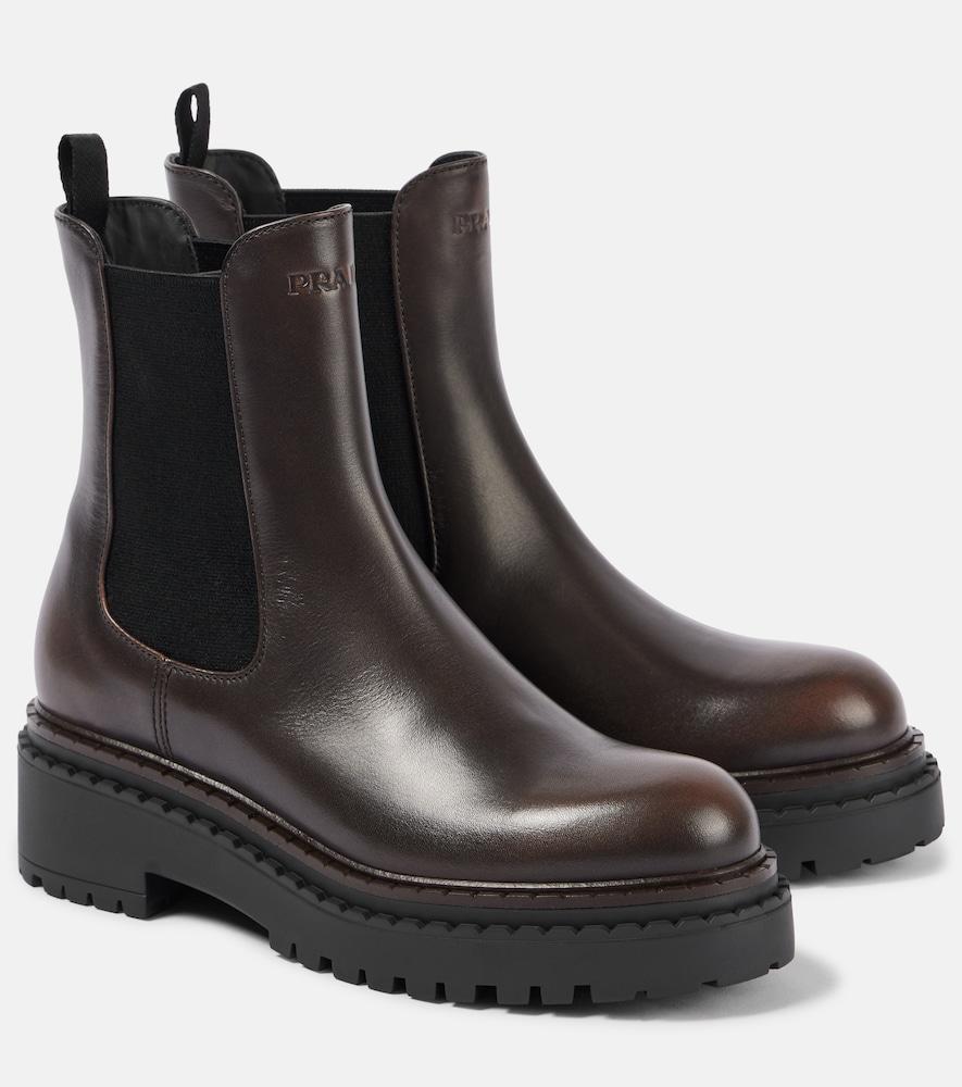 prada leather chelsea boots