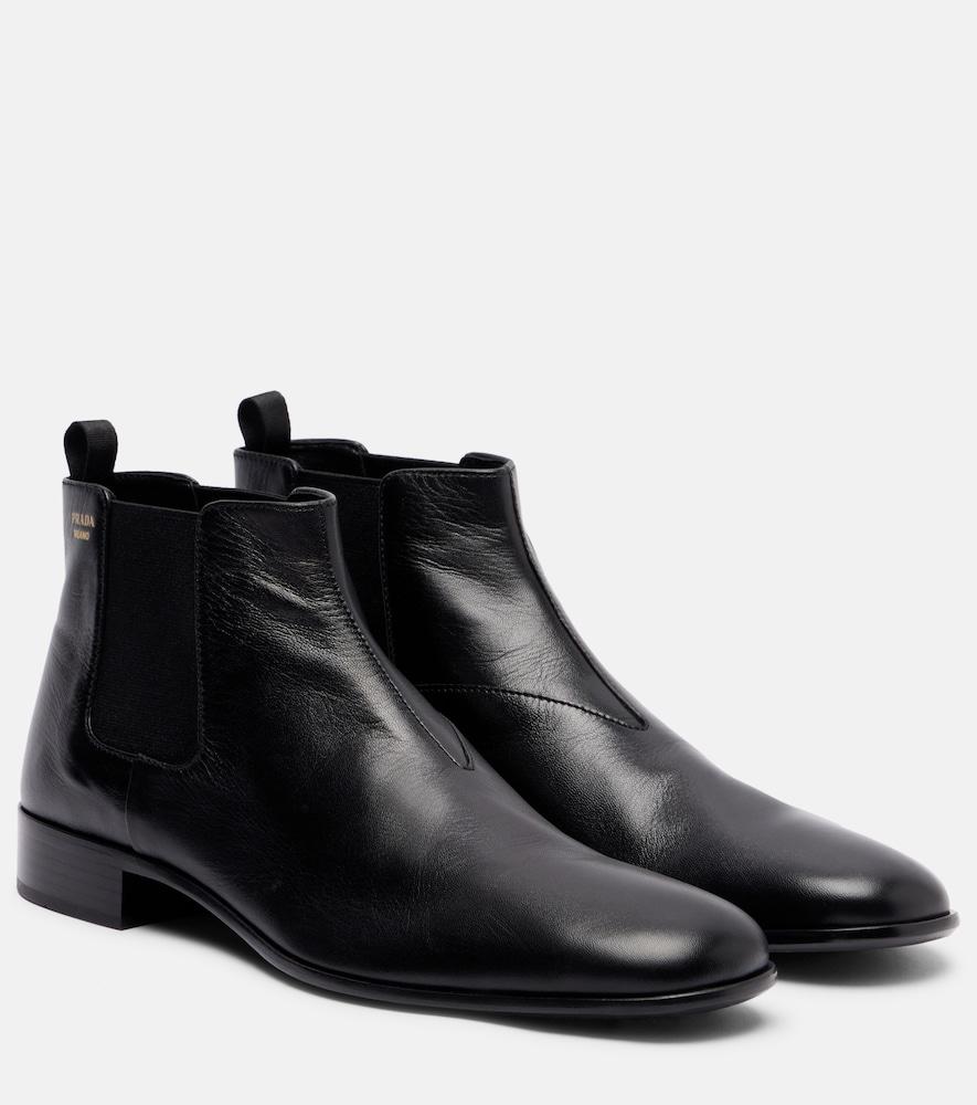 prada leather chelsea boots