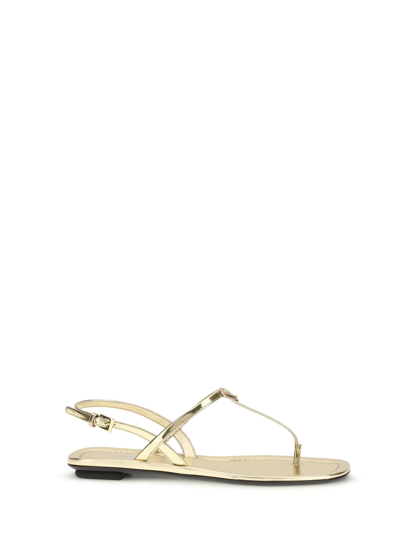 prada leather flip-flop sandals