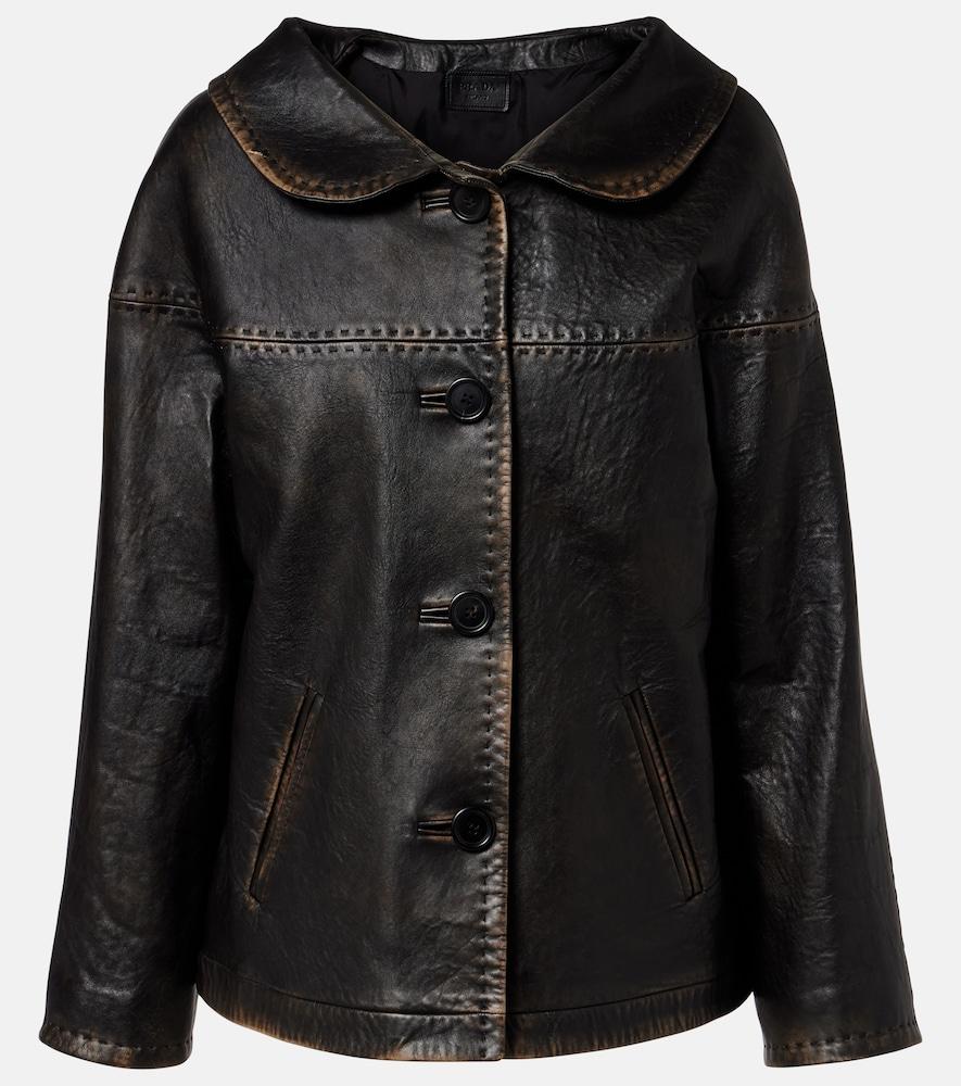 prada leather jacket