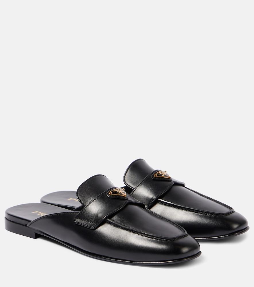 prada leather mules