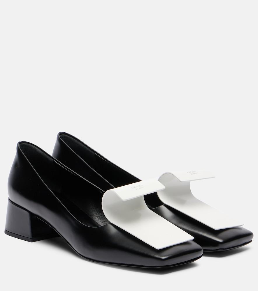 prada leather pumps