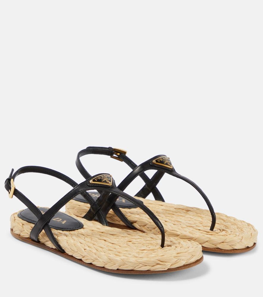 prada leather sandals