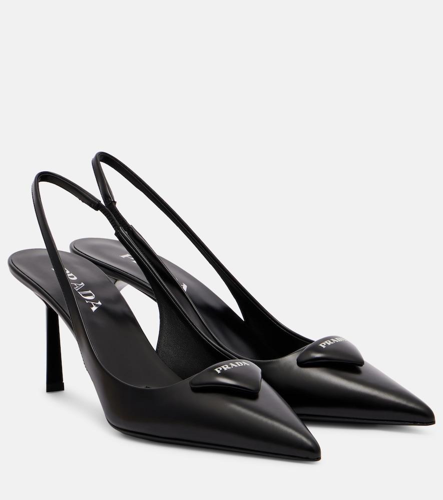 prada leather slingback pumps