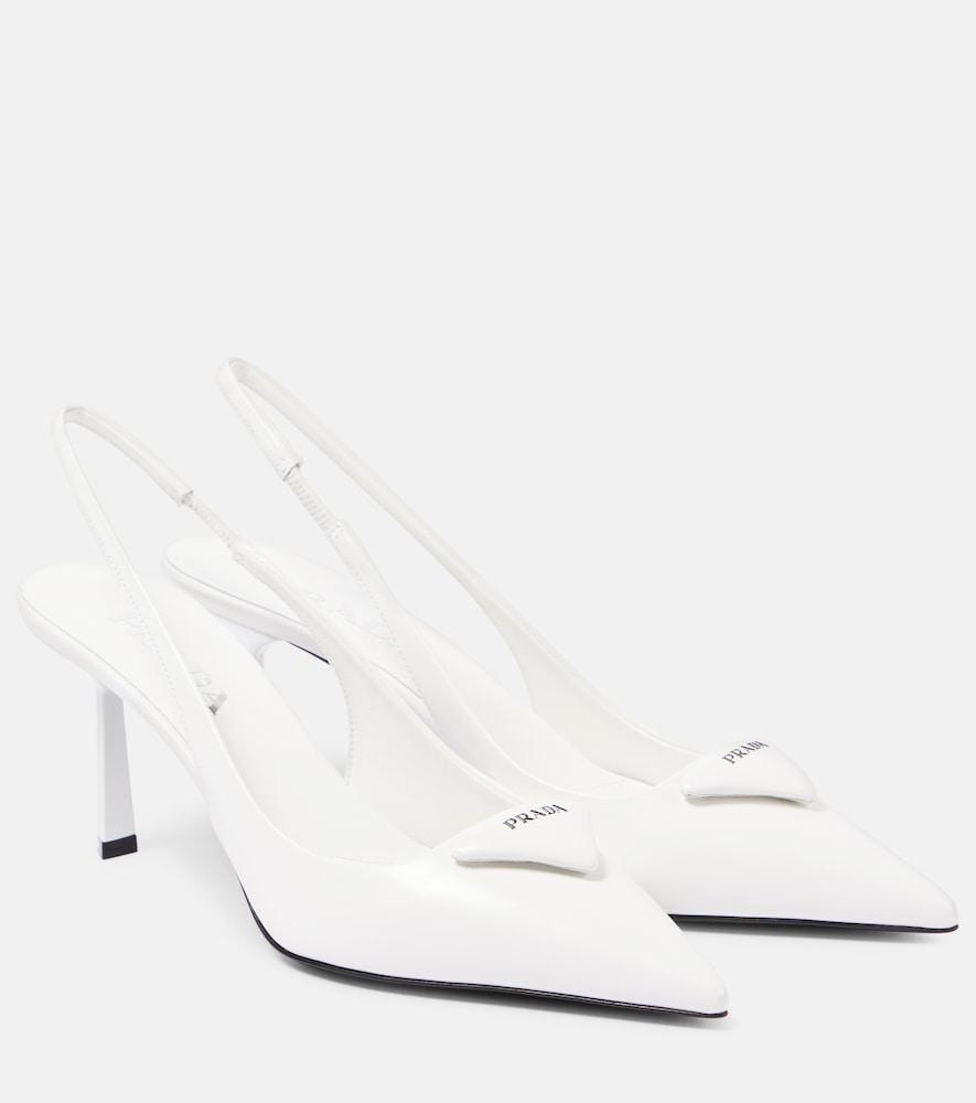 prada leather slingback pumps