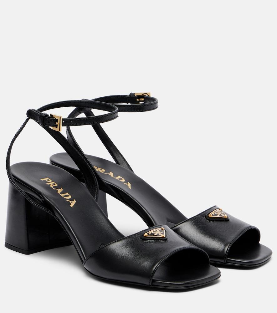 prada leather slingback sandals